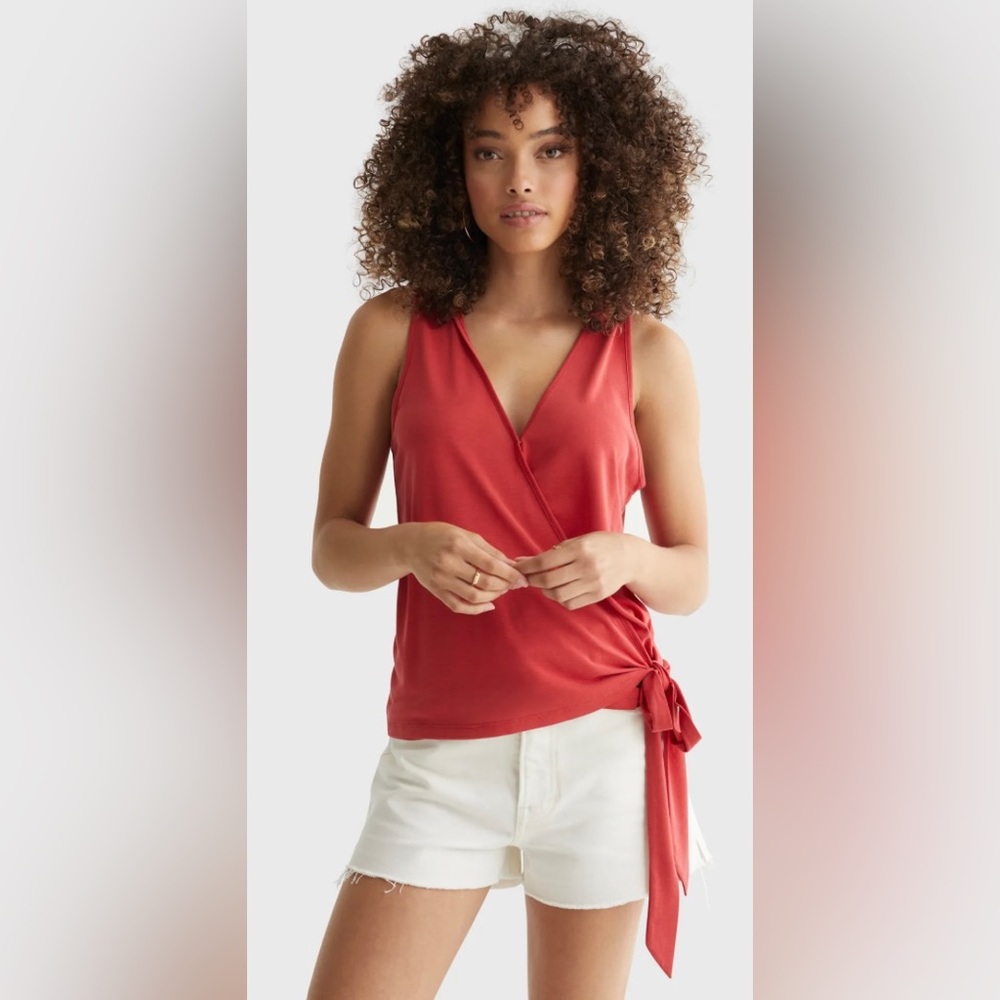 NWT Lucky Brand Sandwash Wrap Tank Size Small